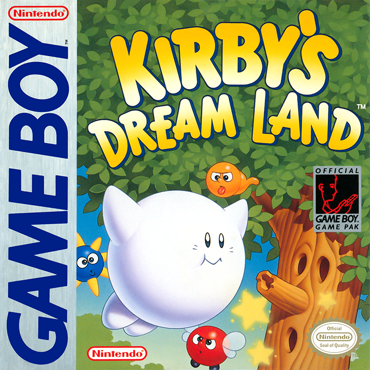 북미판 Kirby's Dream Land 박스의 흰 커비